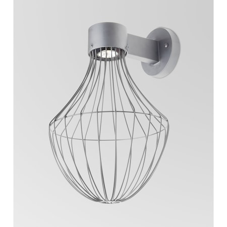 Besa Lighting Sultana Flare Wall Sconce, Silver Finish, 1x4W LED SULTANA-F-WALL-LED-SL